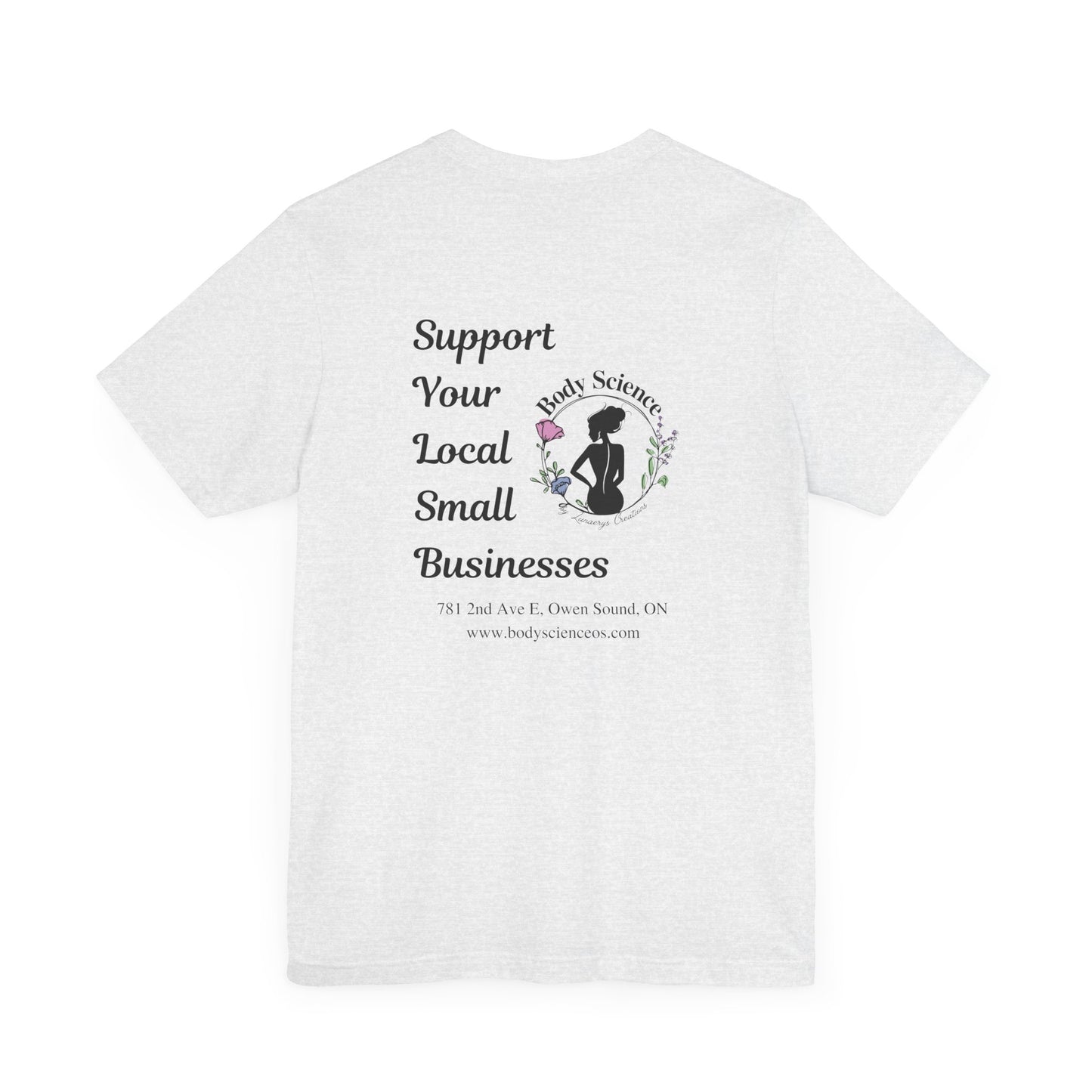 Support Local Business Tee - Unisex Short Sleeve Jersey Shirt