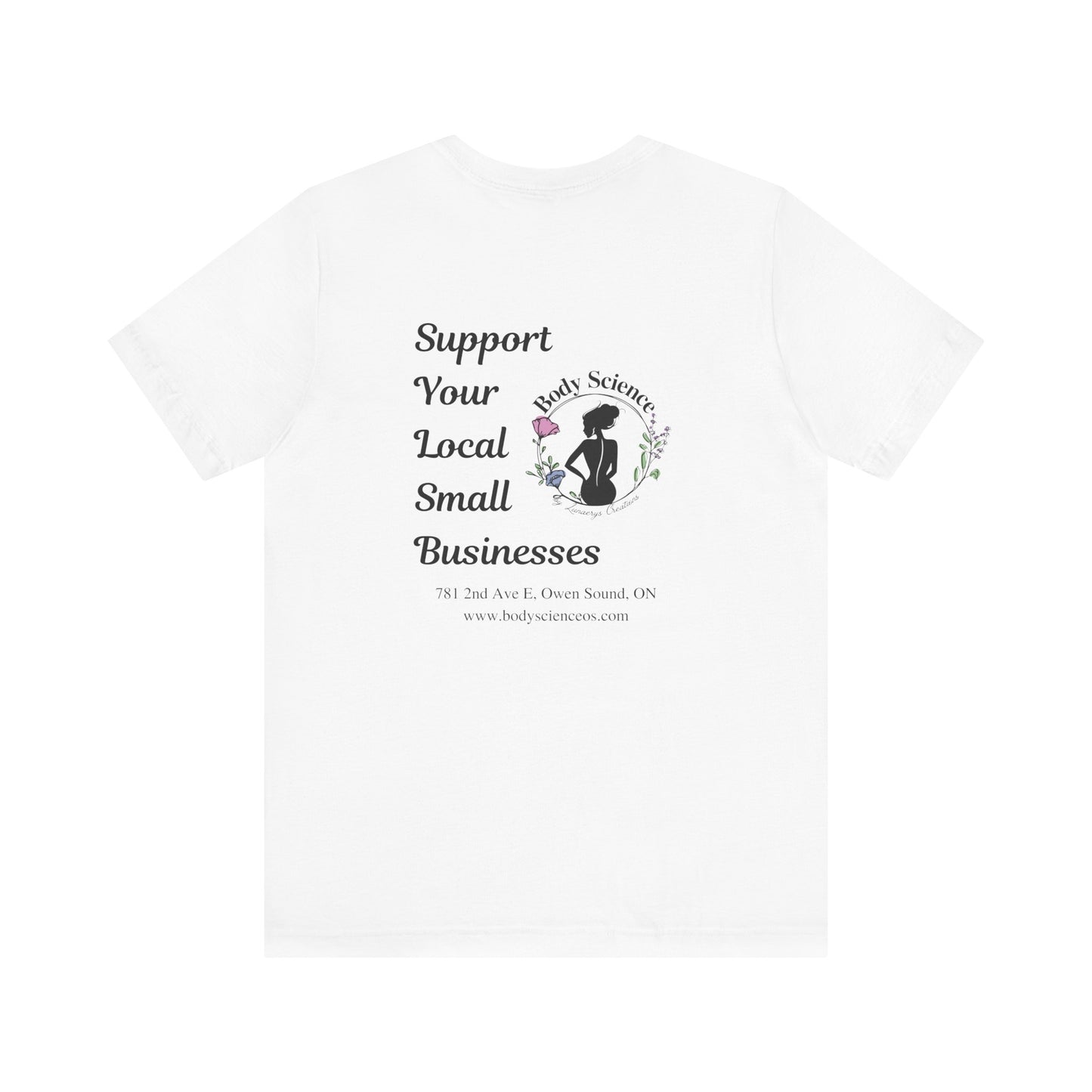 Support Local Business Tee - Unisex Short Sleeve Jersey Shirt
