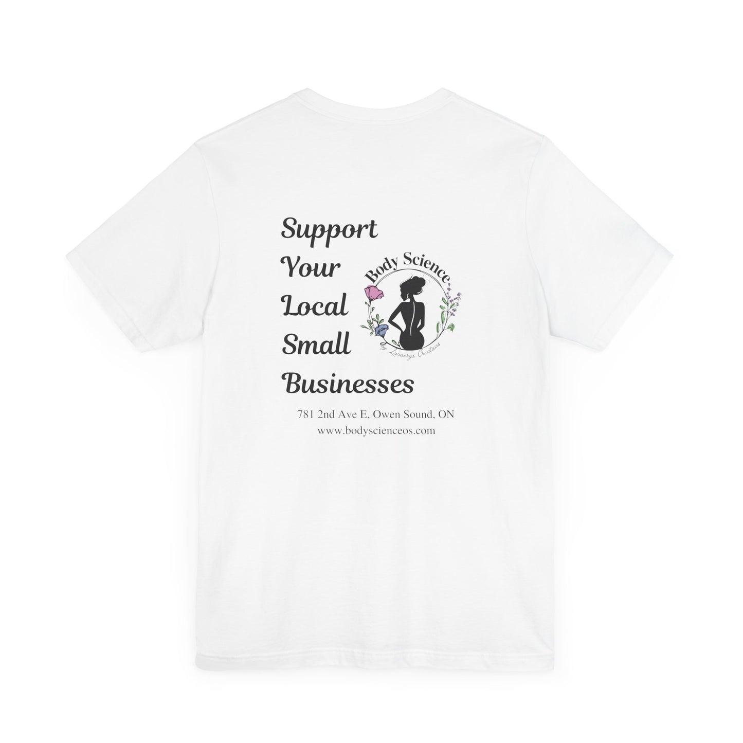 Support Local Business Tee - Unisex Short Sleeve Jersey Shirt