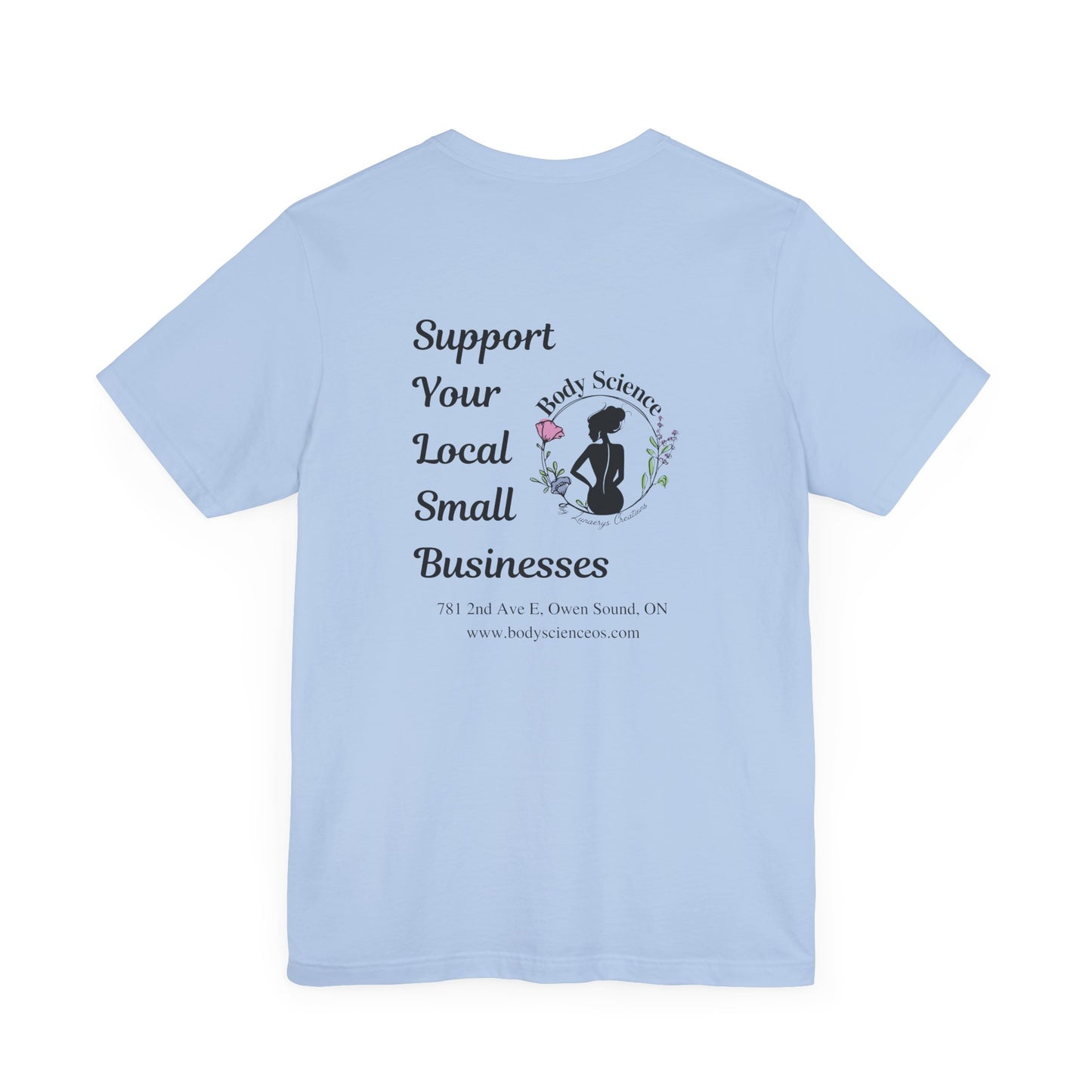 Support Local Business Tee - Unisex Short Sleeve Jersey Shirt