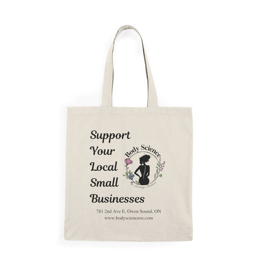 Support Local Businesses Natural Tote Bag - Eco-Friendly Carryall for Community Advocacy