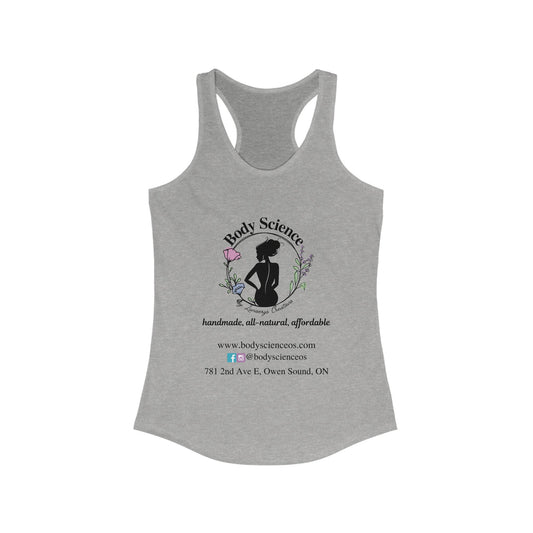 Body Science Women's Racerback Tank - Handmade All-Natural Lifestyle Top